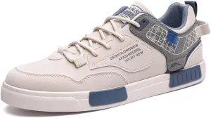 Men's Fashion Suede Low Top Flats Sneakers Casual Walking Skate Shoes