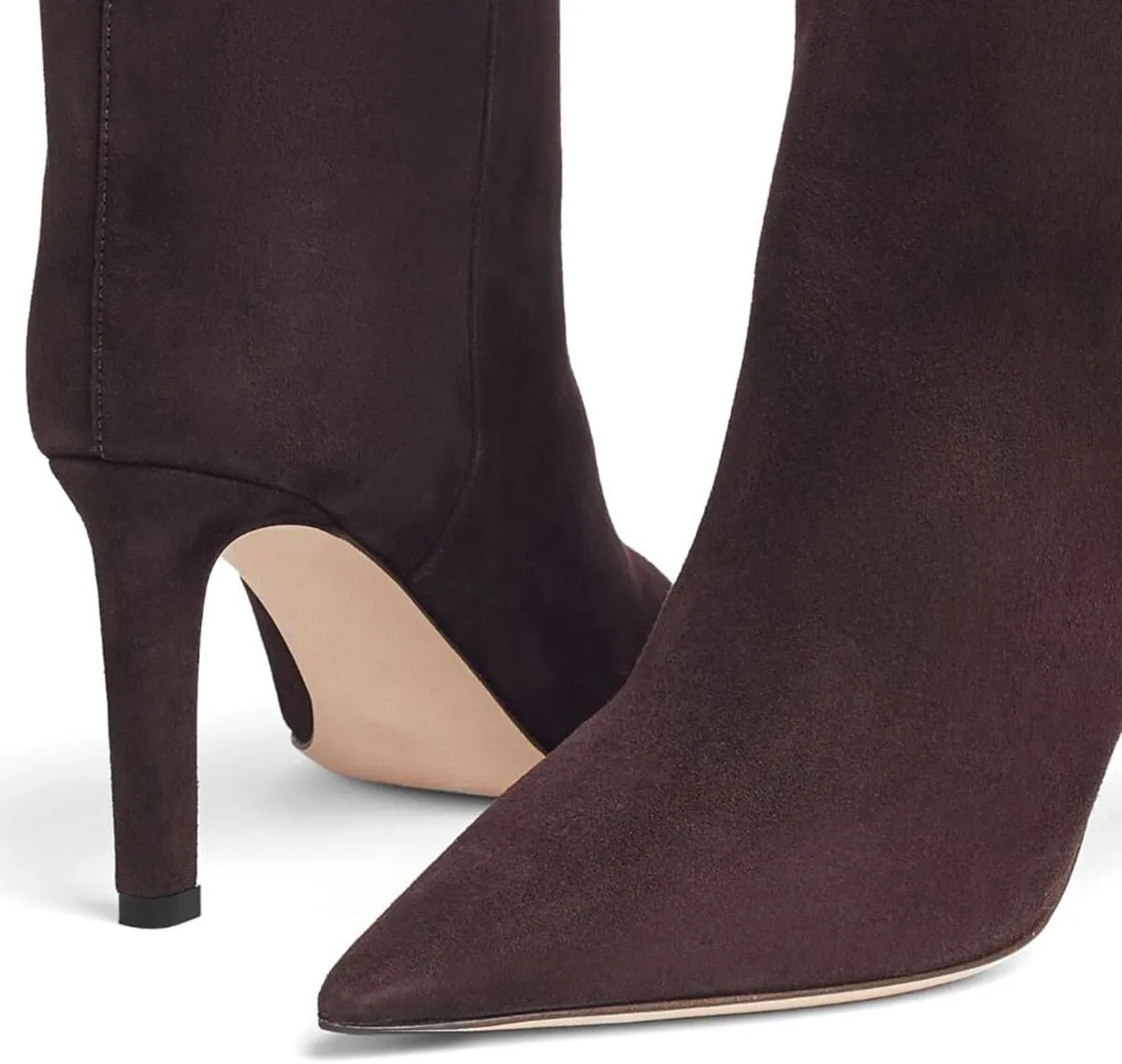 Milooey shoes Women's Pointed Toe Knee High Boots Sexy Stiletto High Heel Long Boots Button Pull On Fall Winter Warm Shoes Size 4-16 Us
