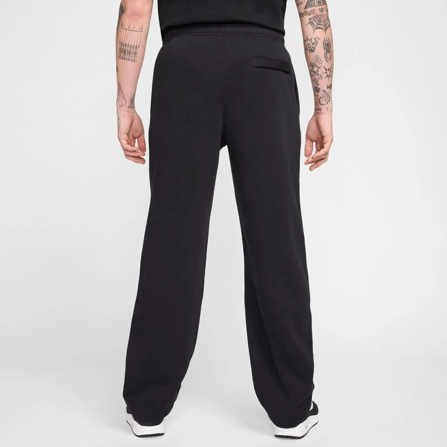 Nike Club Men's Fleece Bungee Pants (FZ0809-010, Black/Black/White)