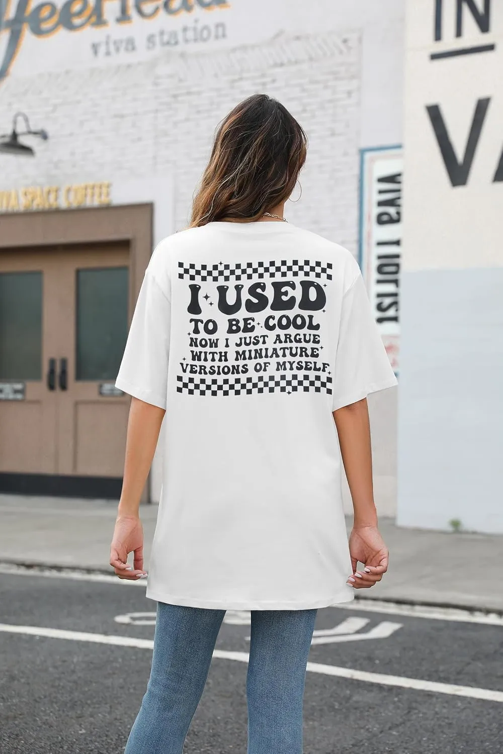 Overstimulated Moms Club Shirt Oversized Mama Shirts Funny Mom Life Graphic Tees Casual Short Sleeve Trendy Tops