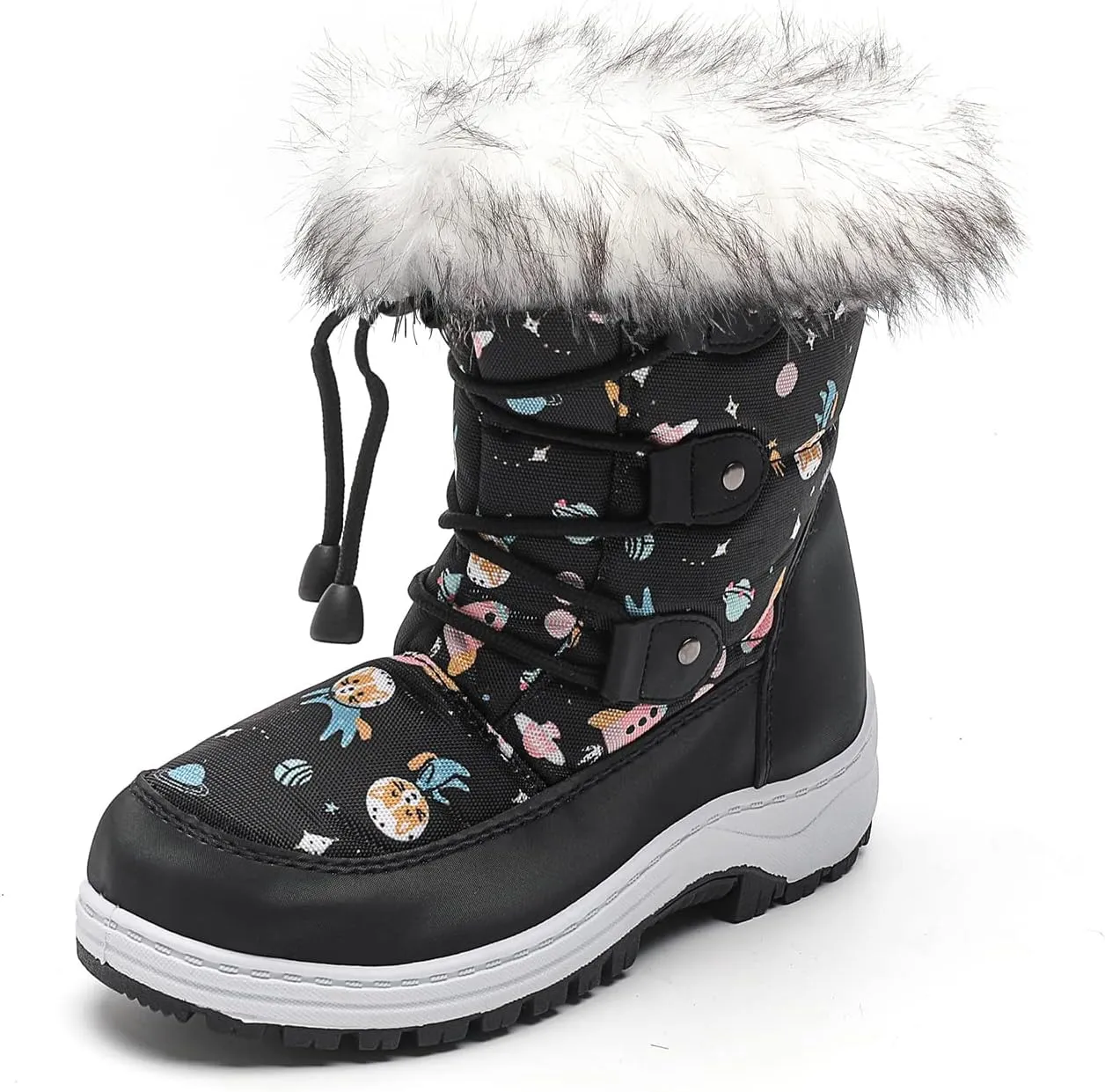 peggy piggy Boy's Girl's Winter Boots Outdoor Waterproof Cold Weather Snow Boots Warm Shoes(Toddler/Little Kid)