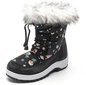 peggy piggy Boy's Girl's Winter Boots Outdoor Waterproof Cold Weather Snow Boots Warm Shoes(Toddler/Little Kid)