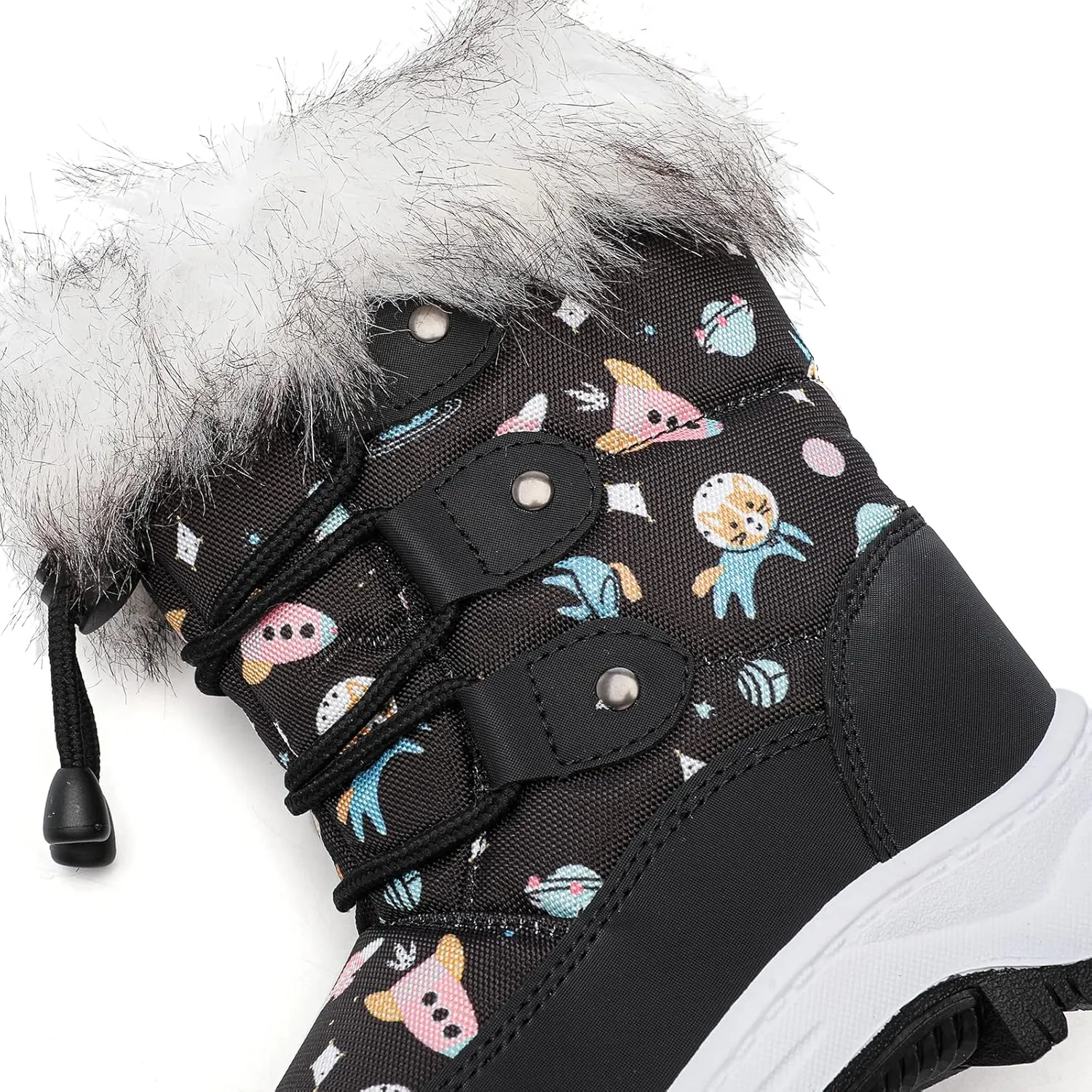 peggy piggy Boy's Girl's Winter Boots Outdoor Waterproof Cold Weather Snow Boots Warm Shoes(Toddler/Little Kid)
