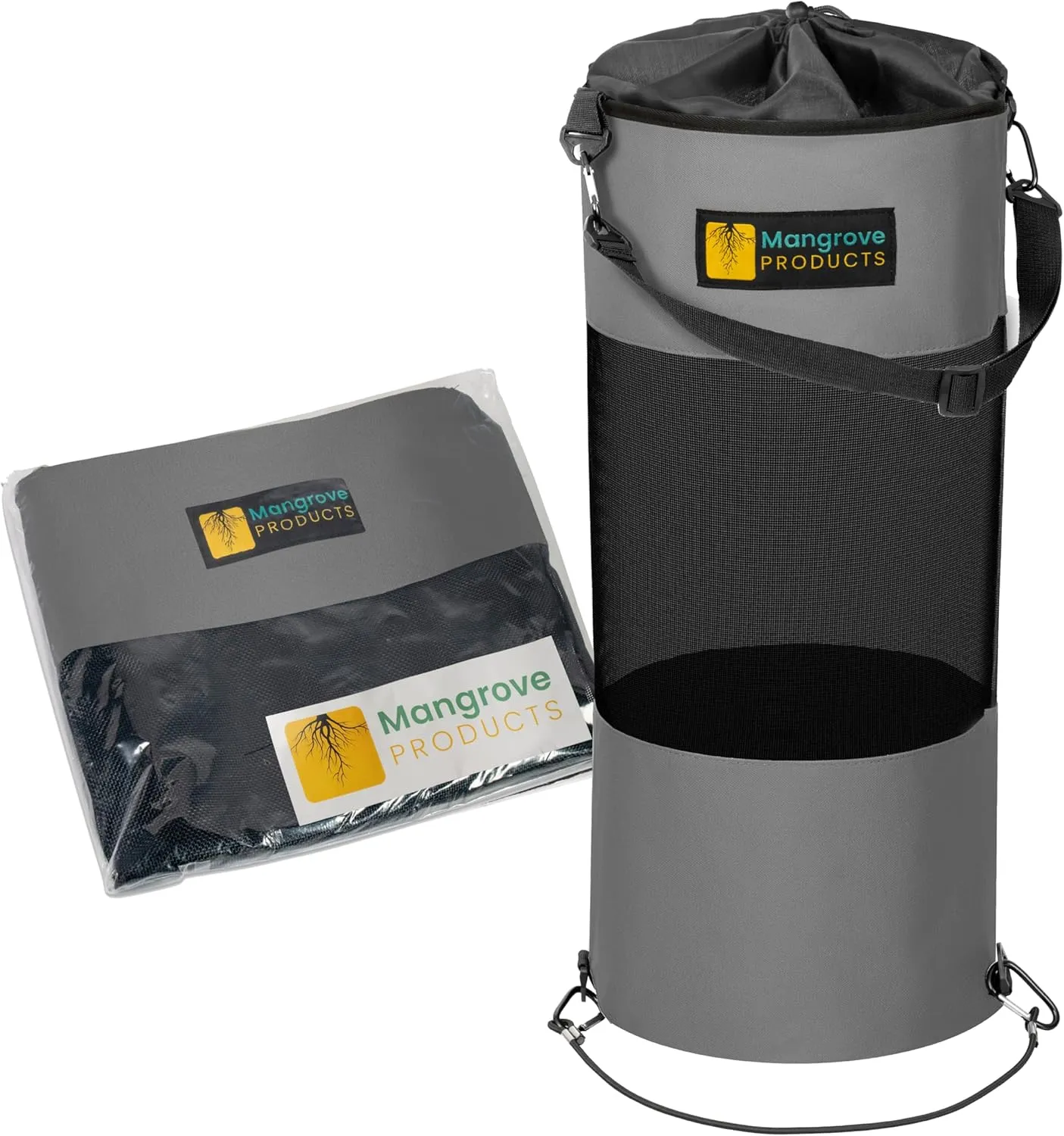 Portable Boat Trash Can, Reusable Trash Bag, Boating Equipment, Boat Storage, Boat Accessories Marine, Pontoon Boat Accessories, Fishing, Sandbar, RV, or Camping