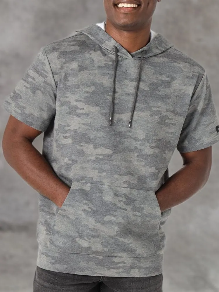 Rock & Republic Men's Short Sleeve Hoodie Sweatshirt