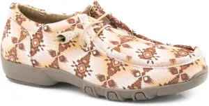 ROPER Womens Chillin Aztec Chukka Flats Casual - Black