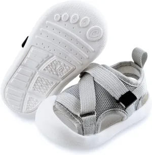 RVROVIC Boys Girls Athletic Sports Sandals Open-Toe Breathable Rubber Sole Beach Water Shoes for Toddler