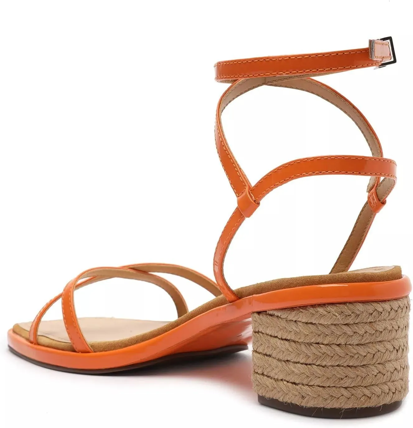 SCHUTZ Womens Narah Leather Ankle Strap Heels