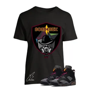 Shirt To Match Jordan Retro 6 Bordeaux Sneakers Graphic Tee (S, Black)