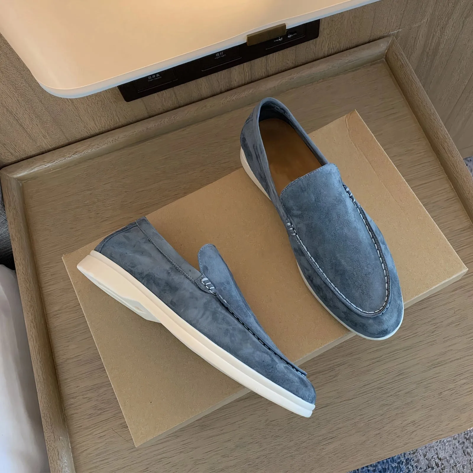 Taupe Suede Men's Slip-On Loafers - Luxury, Comfortable, Versatile