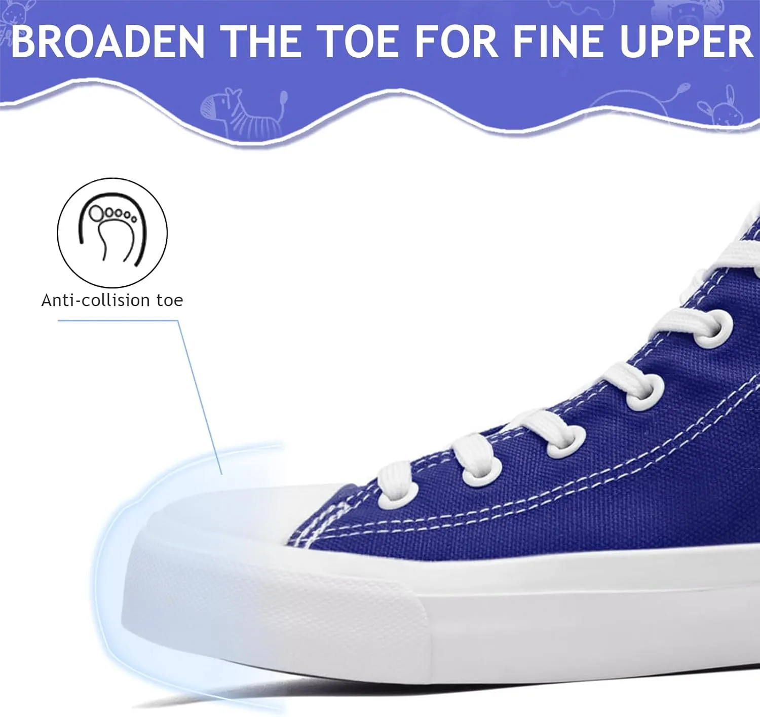 Toddler Sneakers for Girls Boys High Top Kids Lace Up Canvas Fashion Shoes Comfortable Classic Casual Running Walking Shoe