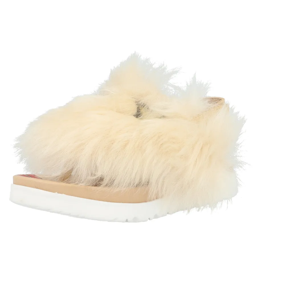 UGG Punki Sheepskin Sandals Natural