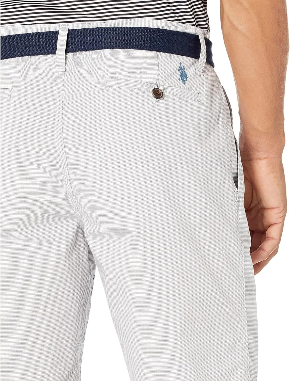 U.S. POLO ASSN. Belted Hartford Stripe Shorts