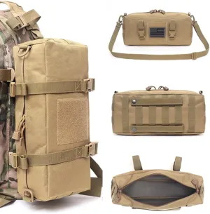 Utility Zipper Tool Bag Storage Boxes Cross-Body Shoulder Bag Small Tool Pouch Multipurpose Tool Bag Waterproof Tactic Pouch, Khaki Organization and Storage Convenience and Tidiness(Black)