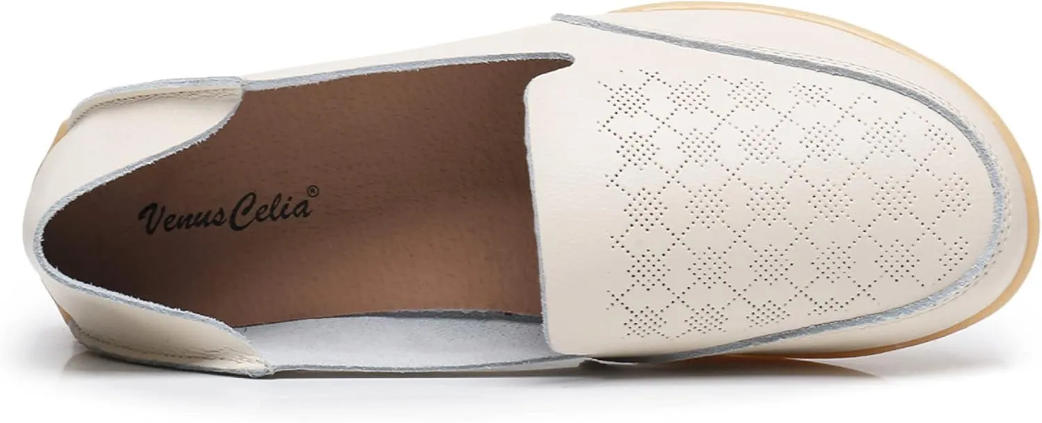 VenusCelia Women's Thawed Comfort Walking Flat Loafer