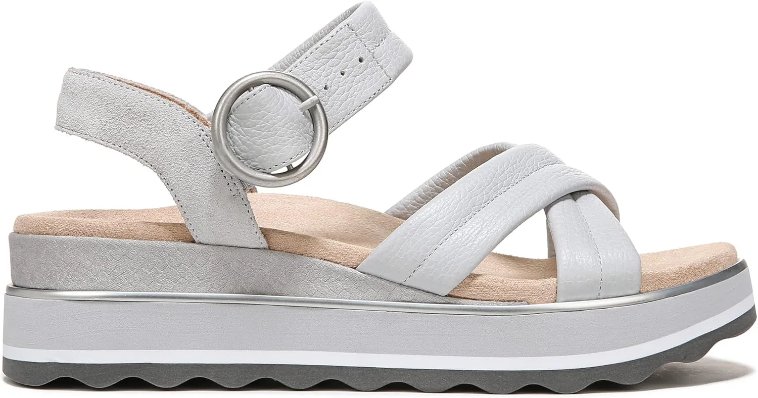 Vionic Women's Pheonix Reyna Slide Adusjtable Strap Sandal - Ladies Fashion Platform Sandals with Concealed Orthotic Arch Support, Sizes 5-11 Medium Fit