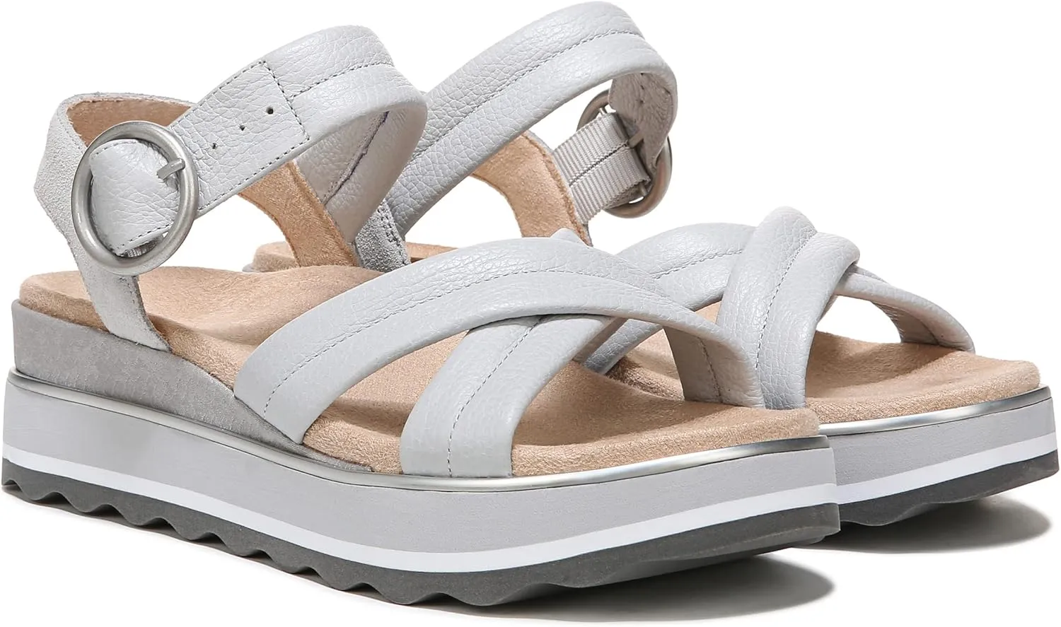 Vionic Women's Pheonix Reyna Slide Adusjtable Strap Sandal - Ladies Fashion Platform Sandals with Concealed Orthotic Arch Support, Sizes 5-11 Medium Fit