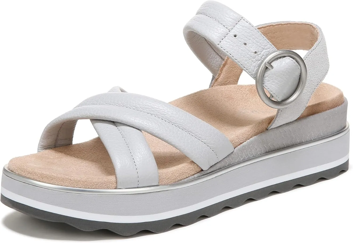 Vionic Women's Pheonix Reyna Slide Adusjtable Strap Sandal - Ladies Fashion Platform Sandals with Concealed Orthotic Arch Support, Sizes 5-11 Medium Fit
