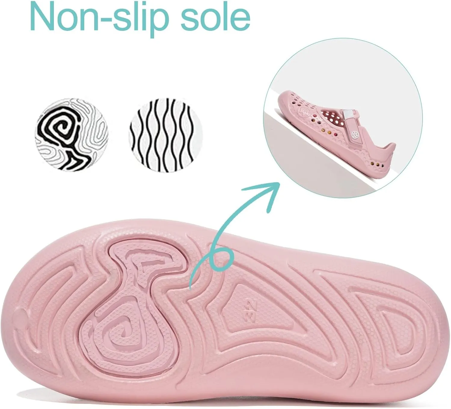 Water Shoes for Kids Swim Aqua Shoes Toddler Boys Girls Barefoot Sport Beach Pool Sandals Quick Dry Lightweight Breathable Slip on Sneakers (Toddler/Little Kid/Big Kid)