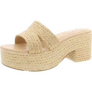 Wild Pair Womens Niftyy Heeled Slip-On Espadrilles Beige 8.5 Medium (B,M)