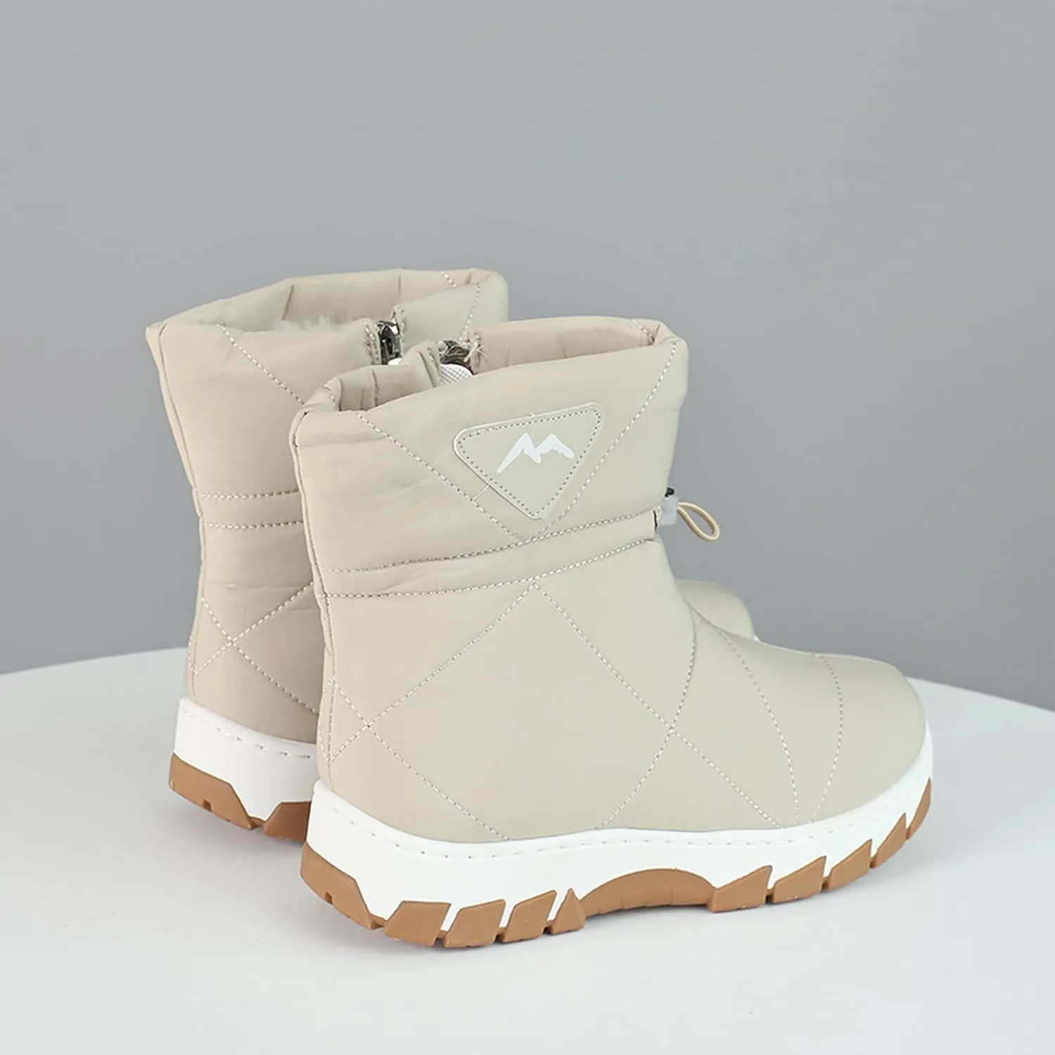 Winter Boots For Women Waterproof Snow Boots Wide Width Hiking Boots Slip On Fur Lined Boots Warm Ankle Boots