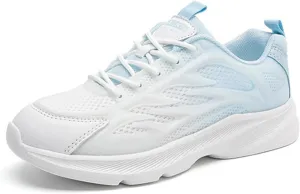 Womens Breathable Mesh Lace Up Walking Shoes Classic Lightweight Soft Athletic Tennis Running Shoes Casual Memory Foam Sneakers