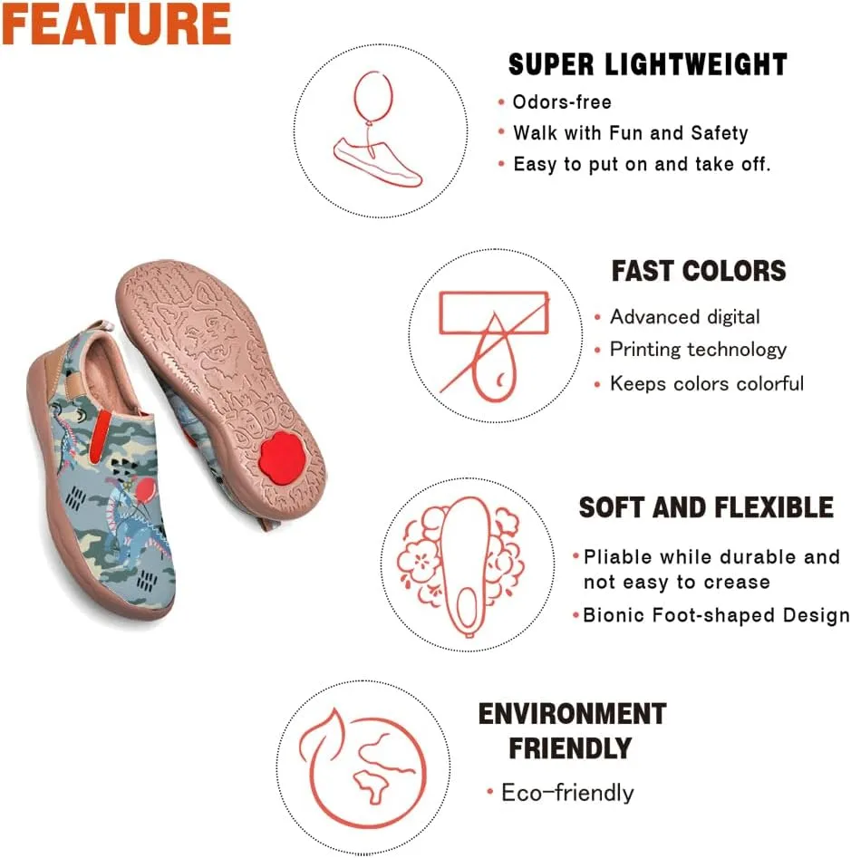 Women's Loafers Painted Travel Shoes Slip On Walking Shoes Casual Lightweight Comfort Fashion Sneaker