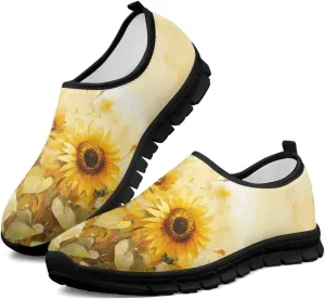 Women's Slip on Sneakers Casual Shoes Loafers Non Slip Breathable Comfortable Walking Sneakers Gifts for Women Girls Black Sole Size 5.5-11.5