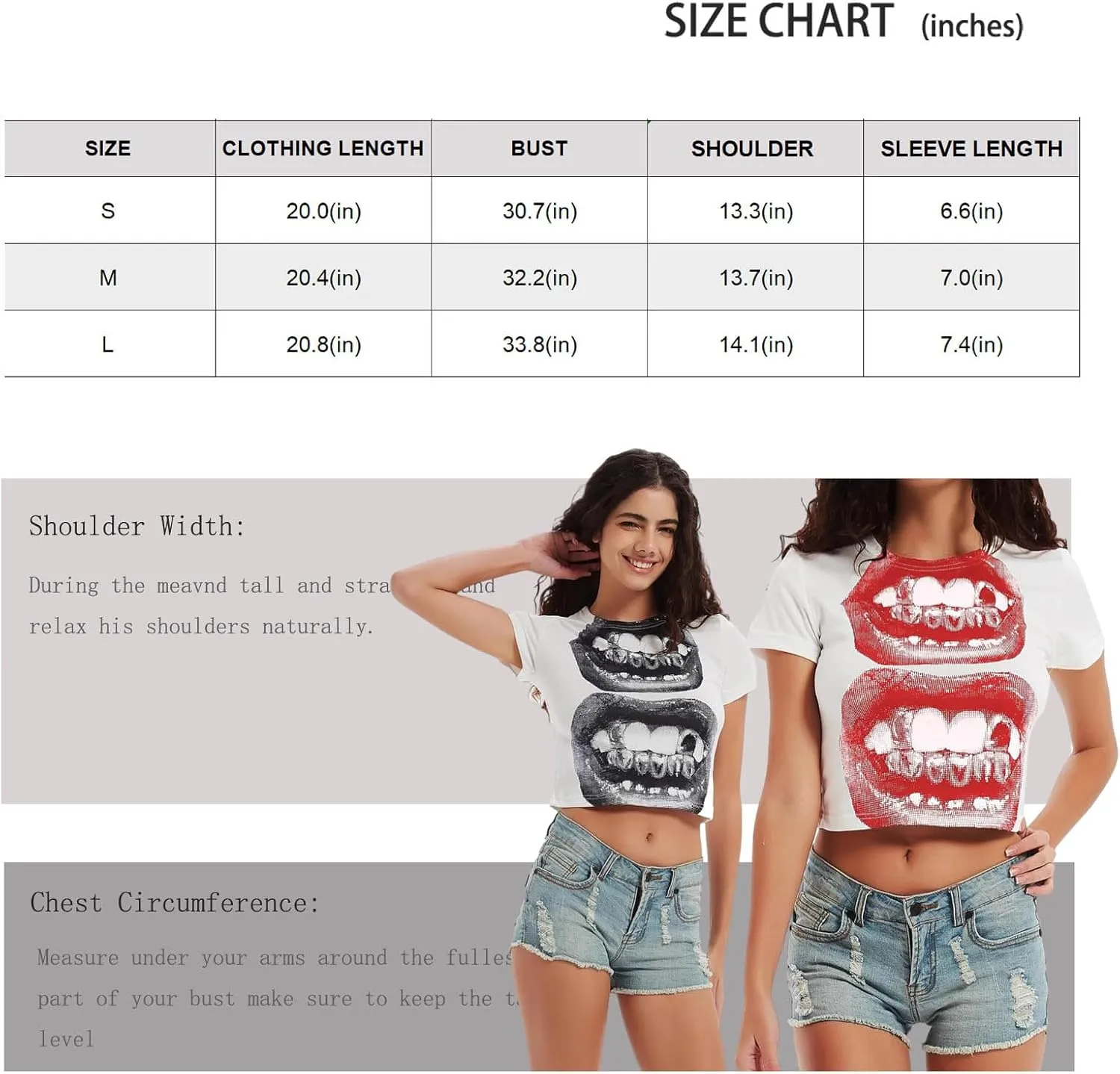 Women's Y2K Pattern T-Shirt, Baby Short Sleeved Punk Gothic T-Shirt, Retro Aesthetic Garbage top
