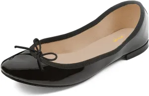 XYD Women Comfort Ballet Flats Round Toe Slip On Casual Daily Walking Shoes with Bows